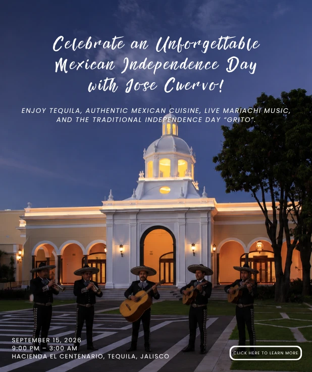 Banner mobile: Mexican Independence Day 15 in José Cuervo, September 15 2026.